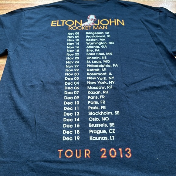 Elton John T-Shirt / Rocket Man Tour 2013 / Medium - Picture 5 of 7